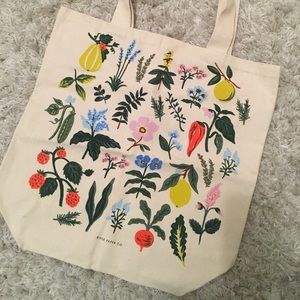 Rifle Paper Tote Bag with Floral Design